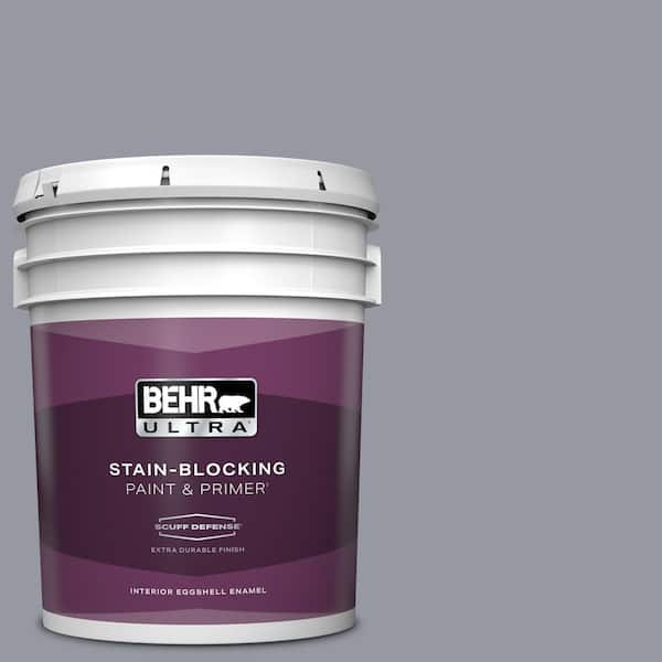 BEHR ULTRA 5 gal. #N540-4 Silhouette Extra Durable Eggshell Enamel Interior Paint & Primer