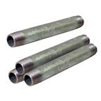 3/4 in. x 10 in. Galvanized Steel Nipple Pipe (4-Pack)