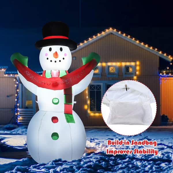 ANGELES HOME 6 ft. x 3.5 ft. Pre-lit Inflatable Christmas