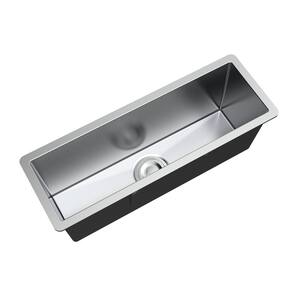 Stainless Steel 23.00 in. Single Bowl Sink Undermount Handmade Kitchen Sink without workstation with Faucet