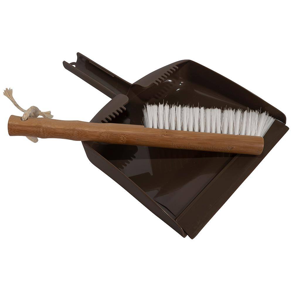Sweeping Broom Brush Floor Clean Soft hair home tool fur Brown Vintage bamboo 