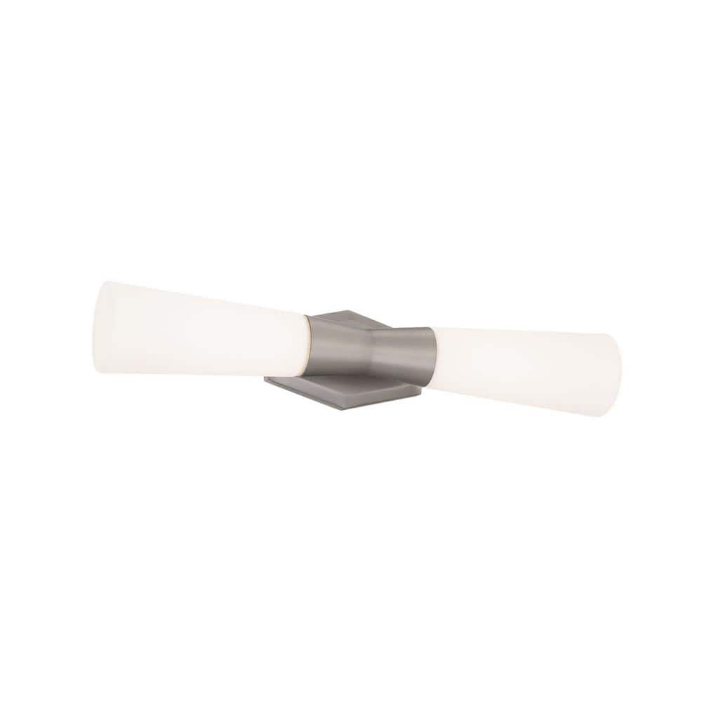 Locke Brushed Nickel LED Outdoor Wall Light