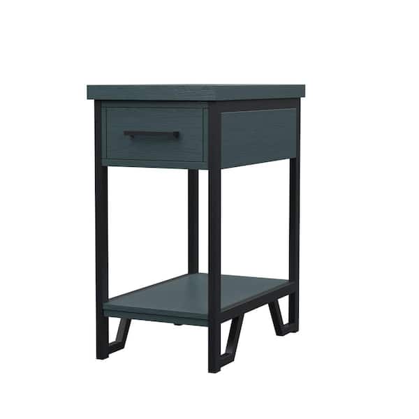 Furniture of America Bessemer 24 in. Green Side Table