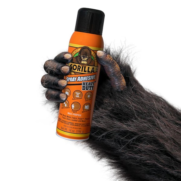 Gorilla Adhesive Spray Mist Heavy Duty Permanent Photo Safe 14 oz Clear 6-Pack 6301502