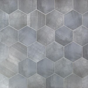 Langston Gray 9.875 in. x 11.375 in. Matte Porcelain Floor and Wall Tile (18 pieces / 10.76 sq. ft. / box)