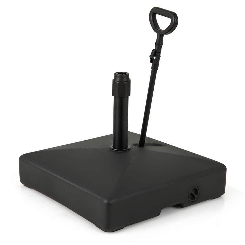 Mobile Patio Umbrella Base with Water and Sand Fill, 3 Wheels for Market Table Umbrella, Black price history on PriceWatchPro