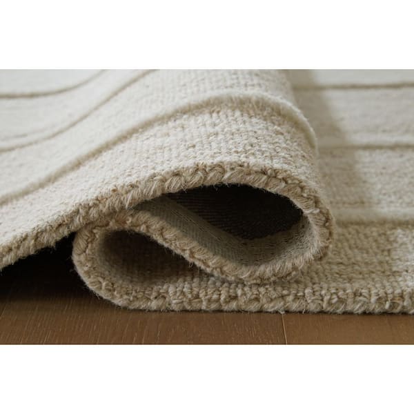 Teelgan 10 ft. x 14 ft. Beige/Light Gray Border Area Rug