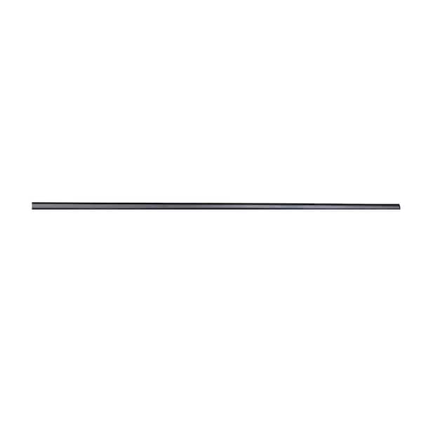 Atlas Stair Parts Horizontal Bar 7.5 ft. x 5/8 in 1.2 mm Satin Black Hollow Wrought Iron Round Stair Baluster