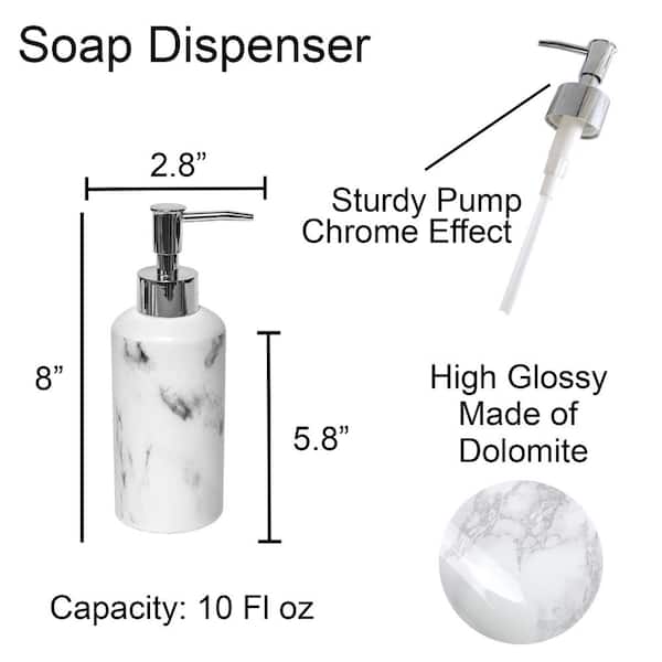 Hand Soap, Dish Soap, Lotion Mirror / Chrome Embossed Dispenser