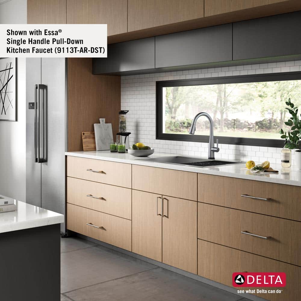 Delta 33-Inch Stainless Steel Single Bowl Workstation Kitchen Sink
