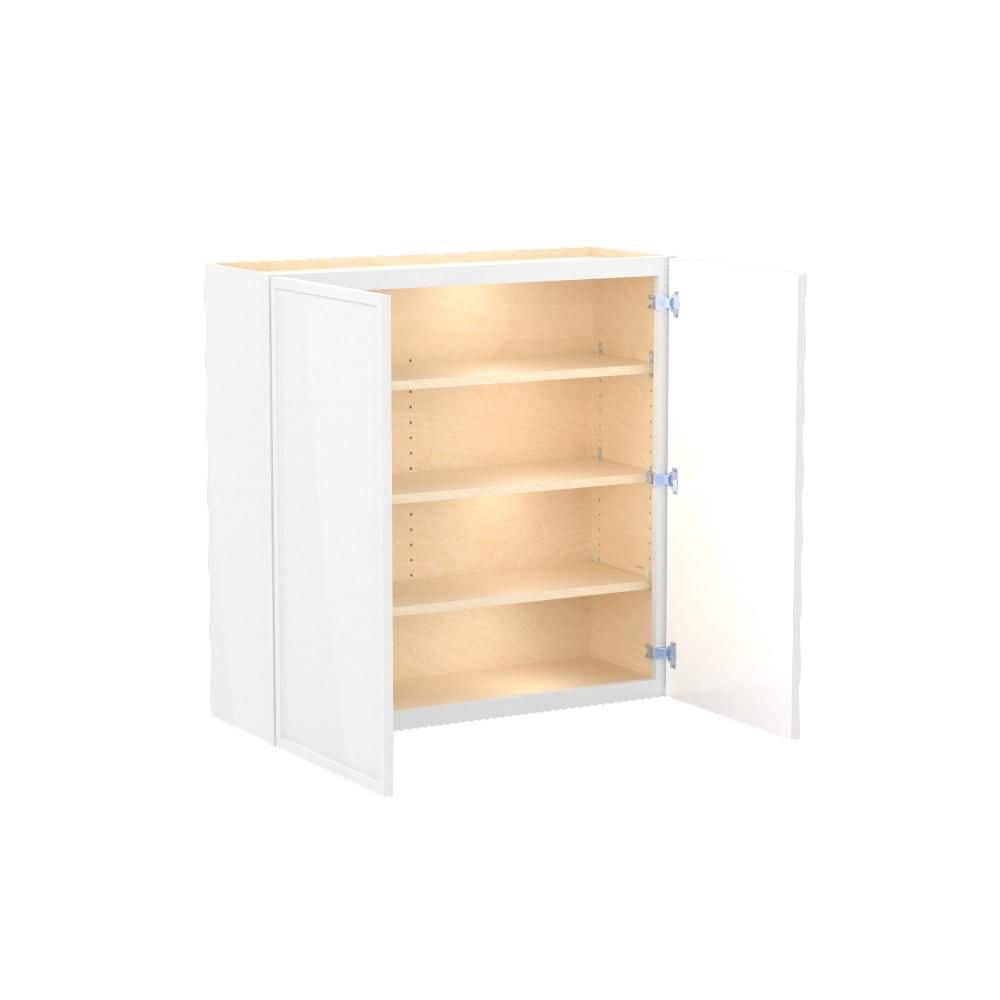 Franklin 36 in. W x 12 in. D x 36 in. H Assembled Plywood Wall Kitchen Cabinet in Vesper White with Soft Close price history on PriceWatchPro