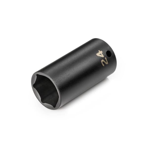 TEKTON 3/8 in. Drive x 24 mm Deep 6-Point Impact Socket