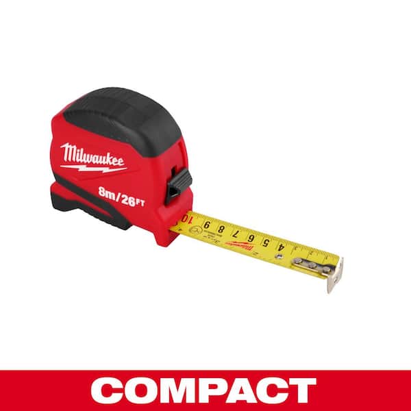 Milwaukee 8m/26 ft. Compact Tape Measure