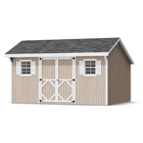 Classic Saltbox 12 ft. x 14 ft. Outdoor Wood Storage Shed Panelized Kit with Operable Windows (168 sq. ft)