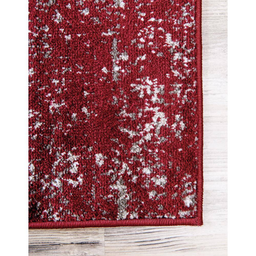 Chic Burgundy Synthetic 9' x 12' Rectangular Indoor Rug
