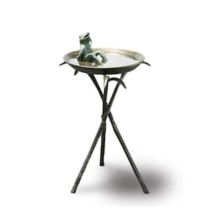 Cool Frog Freestanding Bird Bath