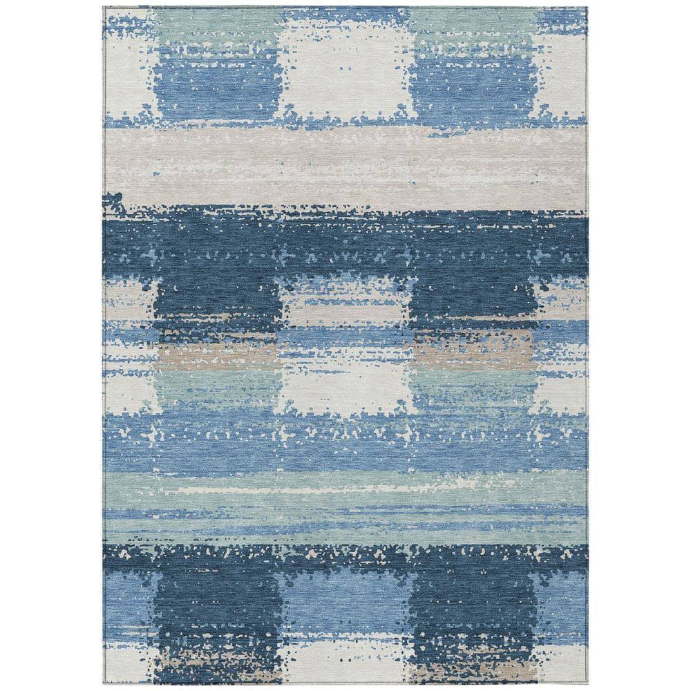 Chantille Machine Washable Indoor/Outdoor Abstract ACN2772 Denim 10 ft. x 14 ft. Area Rug price history on PriceWatchPro