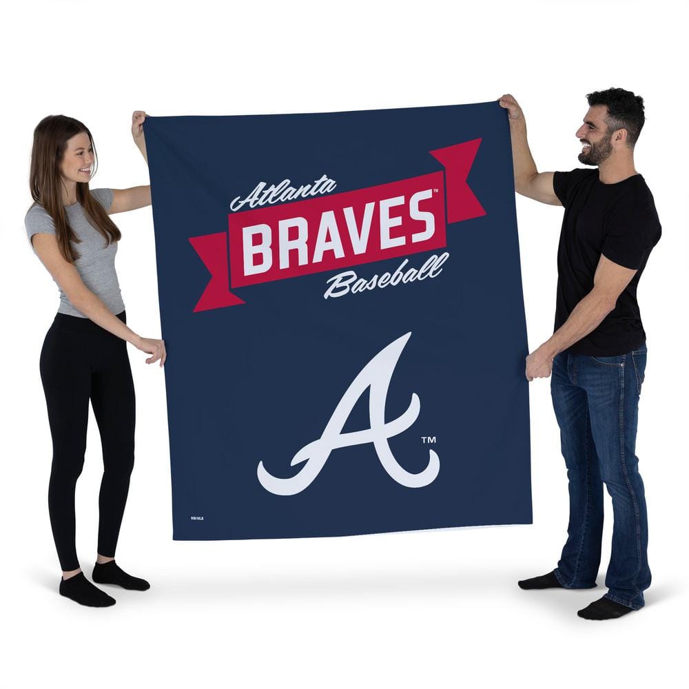 Atlanta Braves: Vertical Framed Mirrored Wall Sign - The Fan-Brand