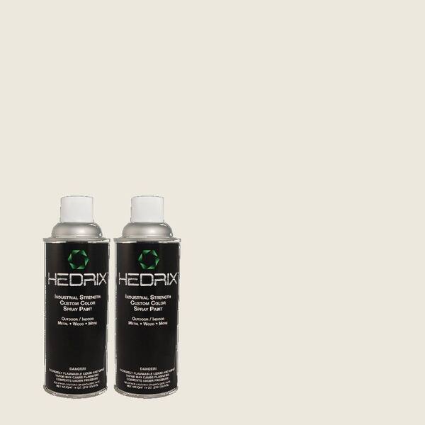 Hedrix 11 oz. Match of 3B41-1 Great White Gloss Custom Spray Paint (2-Pack)