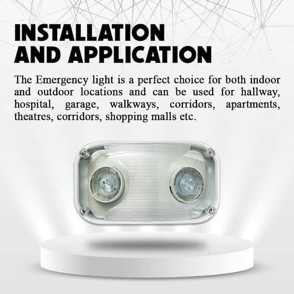 Ciata Green Light Up Integrated LED Hardwired or Battery Operated Wet Location Approved Exit Sign 20635L