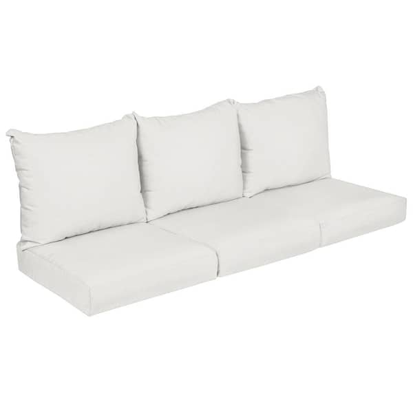 SORRA HOME 23 x 23.5 x 5 (6-Piece) Deep Seating Outdoor Couch Cushion in ETC Natural