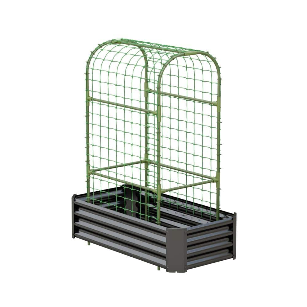 "2-in-1 Raised Bed  59"" Arch Trellis – 4x2x1ft, Black, Climbing Veggies" price history on PriceWatchPro