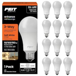 Feit Electric 50/100/150-Watt Equivalent A21 CEC Title 20 90+ CRI