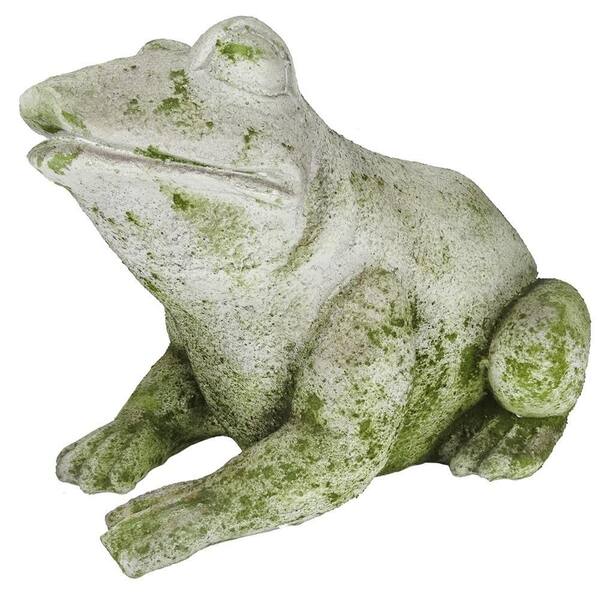 A & B Home 14 in. Frog Statue