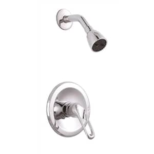 Bayview Single-Handle 1- -Spray Shower Faucet in Chrome (Valve Included)
