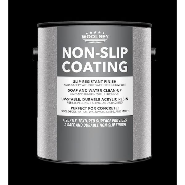 190906 1-Gl Silver Creek Non-Slip Acrylic Textured Concrete Deck/Patio Coating, Self-priming, Fast Dry, Matte finish
