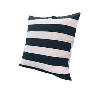 Navy Decorative Accent Throw Pillows for Stripe Collection - Set of 2