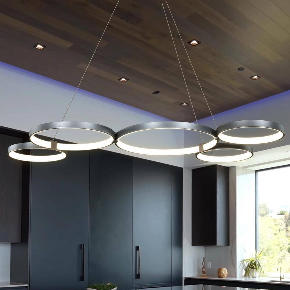 Crystal Candle 50" x 120" Modern Chandelier