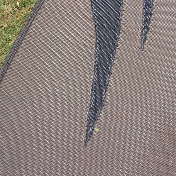 8 ft. x 11 ft. Swish Black/Brown Reversible Mat