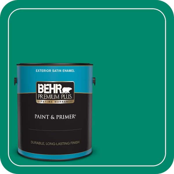 BEHR PREMIUM PLUS 1 gal. #P430-6A Celtic Queen Satin Enamel Exterior Paint & Primer