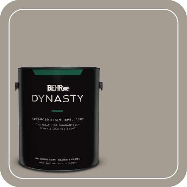 BEHR DYNASTY 1 gal. #BXC-54 River Pebble Semi-Gloss Enamel Interior Stain-Blocking Paint & Primer