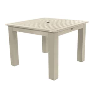 Whitewash Square Recycled Plastic Outdoor Dining Table