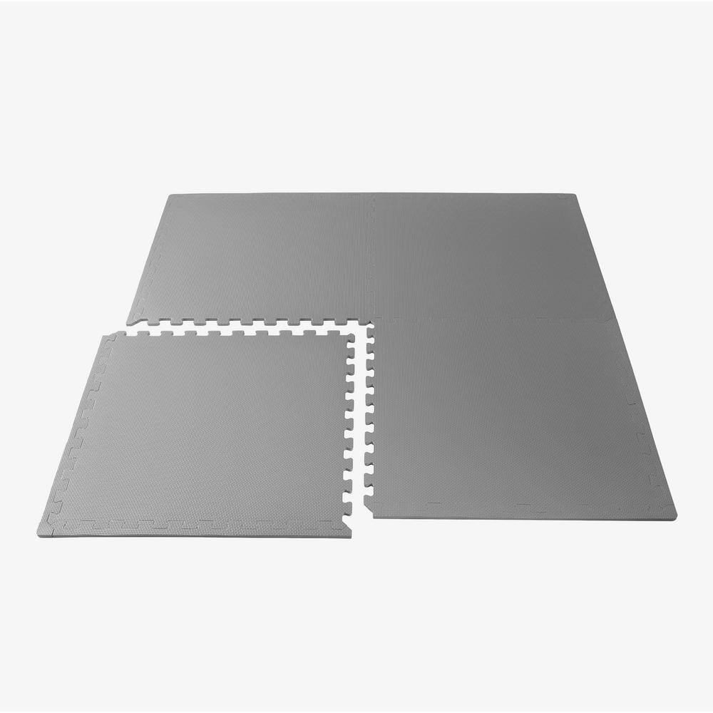 Light Gray 24" Square Multipurpose Foam Floor Tiles