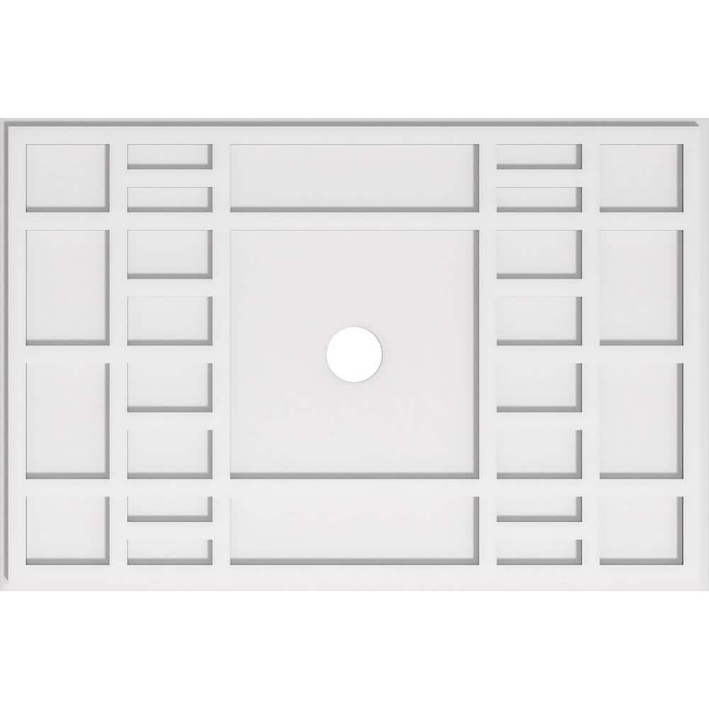38 in. W x 25-3/8 in. H x 3 in. ID x 1 in. P Beaux Architectural Grade PVC Contemporary Ceiling Medallion price history on PriceWatchPro