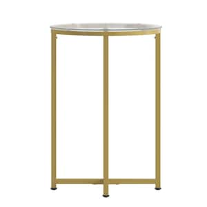 Clear/Matte Gold Coffee Table