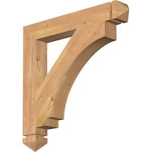 3.5 in. x 26 in. x 26 in. Western Red Cedar Imperial Arts and Crafts Smooth Bracket