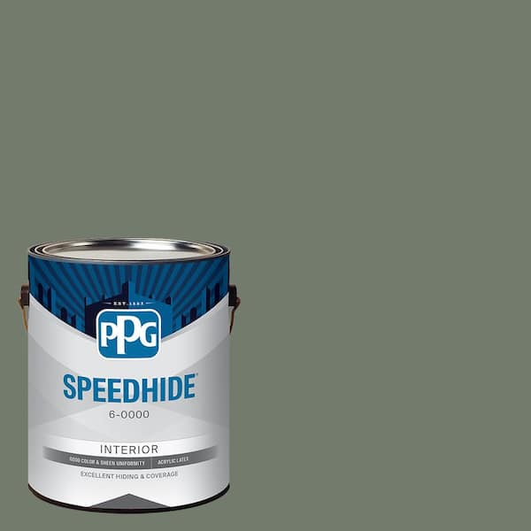 1 gal. PPG1128-6 Thyme Green Eggshell Interior Paint