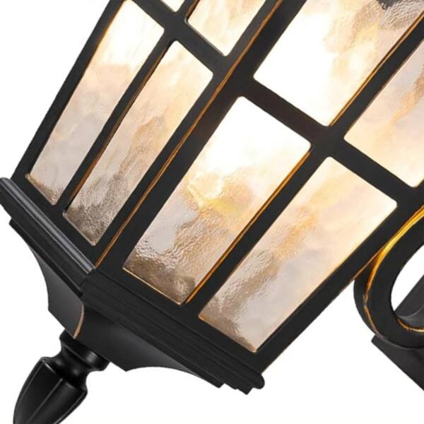 Cedar Hill 17 inch Black Hardwired Dusk to Dawn Outdoor Wall Light