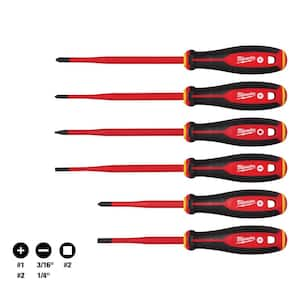 1000V Insulated Slim Tip Screwdriver Set (6-Piece)