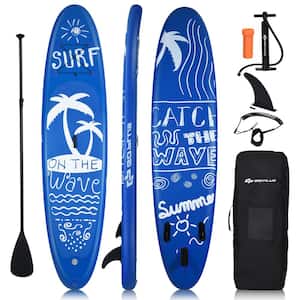 132 in. Inflatable Stand Up Paddle Board with Carry Bag Adjustable Paddle Adult Youth