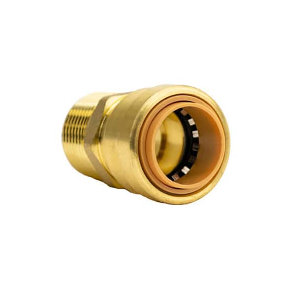 QUICKFITTING 3/4 in. Push-to-Connect x MNPT (Male Thread) Brass Adapter Fitting