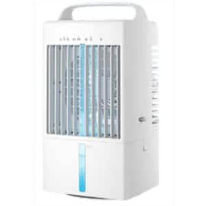 Portable Air Conditioners, 900ml Mini Fan Evaporative Air Cooler with 3 Speeds 2 Mist, 7 Colors LED Light and 2/4H Timer