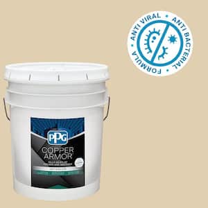 5 gal. PPG1086-3 Almond Cream Eggshell Antiviral and Antibacterial Interior Paint with Primer