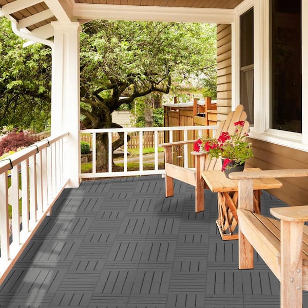 Plastic Interlocking Deck Tiles 9 cheapest Pack Patio Deck Tiles 12