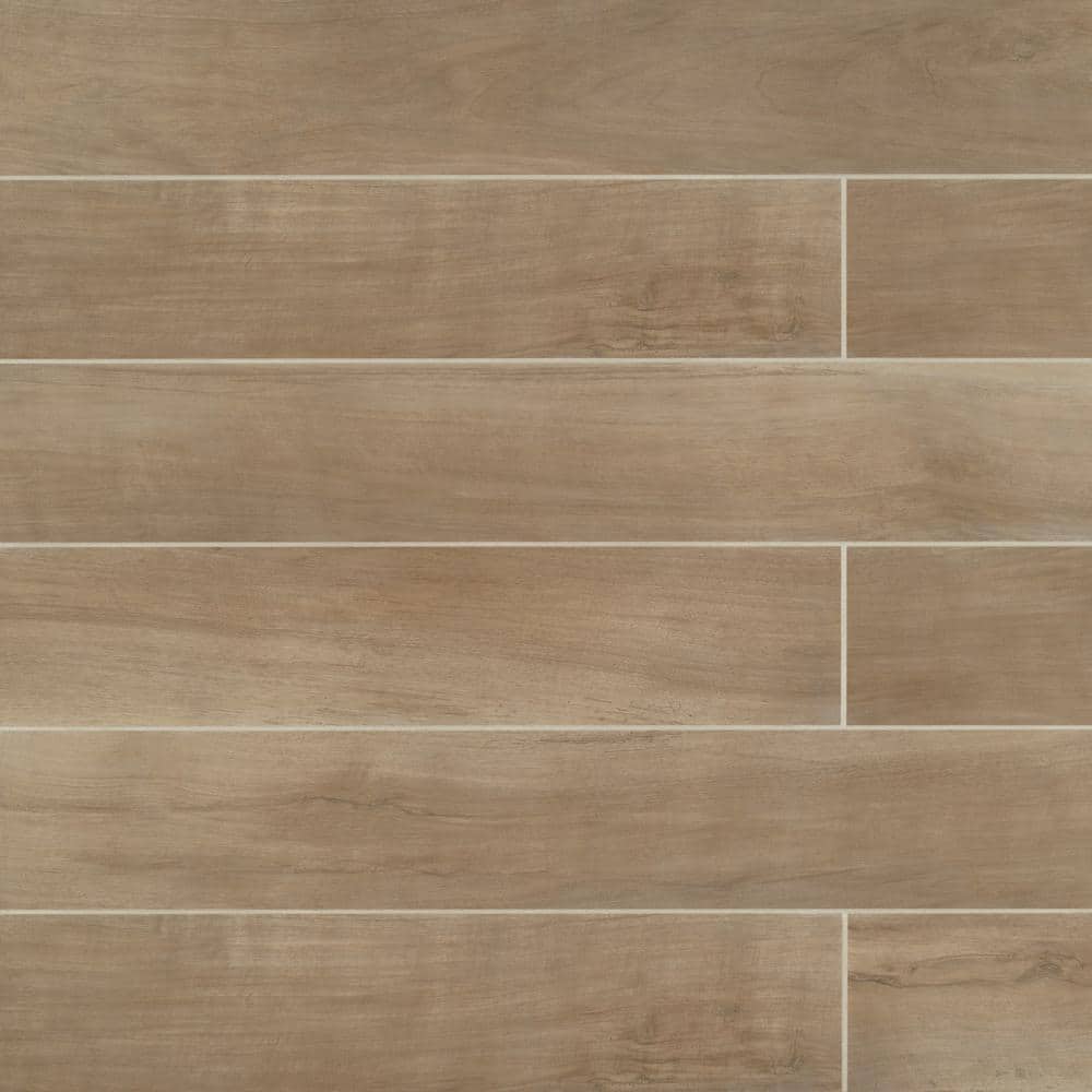 Antique Clay 8 in. x 48 in. Matte Wood Look Porcelain Floor and Wall Tile (10.33 sq. ft./Case) price history on PriceWatchPro