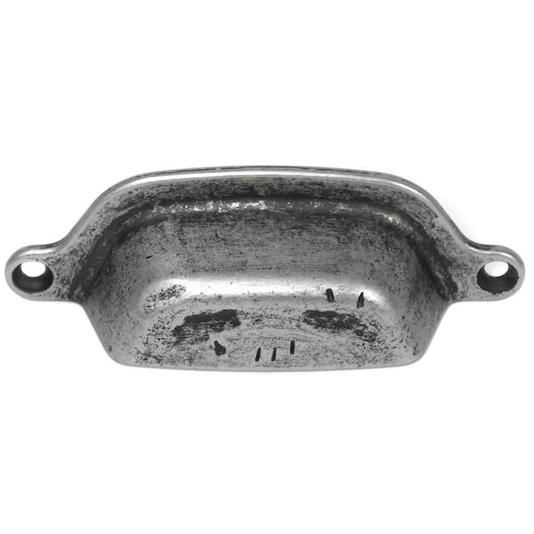 MNG Hardware Riverstone 3 in. Center-to-Center Distressed Pewter Bar Pull Cabinet Pull (84764)